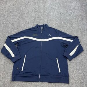 Potomac State Jacket Mens XL Blue College Basketball Jordan Full Zip Warm Up